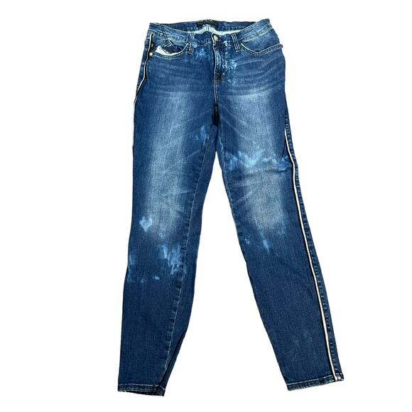 Rock & Republic Kashmiere Mid Rise Skinny Jeans Distressed Faded Grunge 10 - Picture 1 of 9